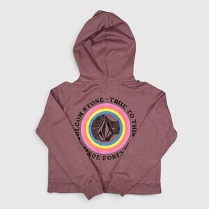Volcom Graphic Hoodie - Kid's - M - Mauve Purple